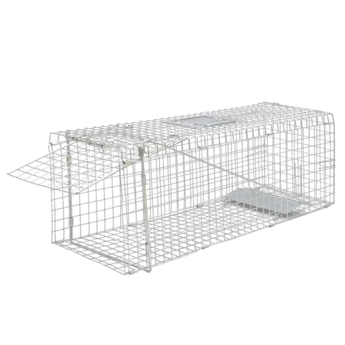 Galvanised Live Trap 80 Cm Oibxti