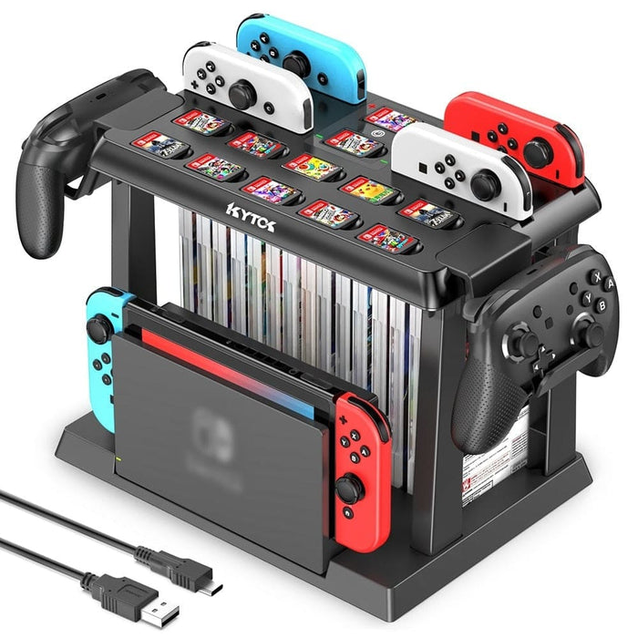 Game Storage Tower Charging Dock Station For Nintendo Switch