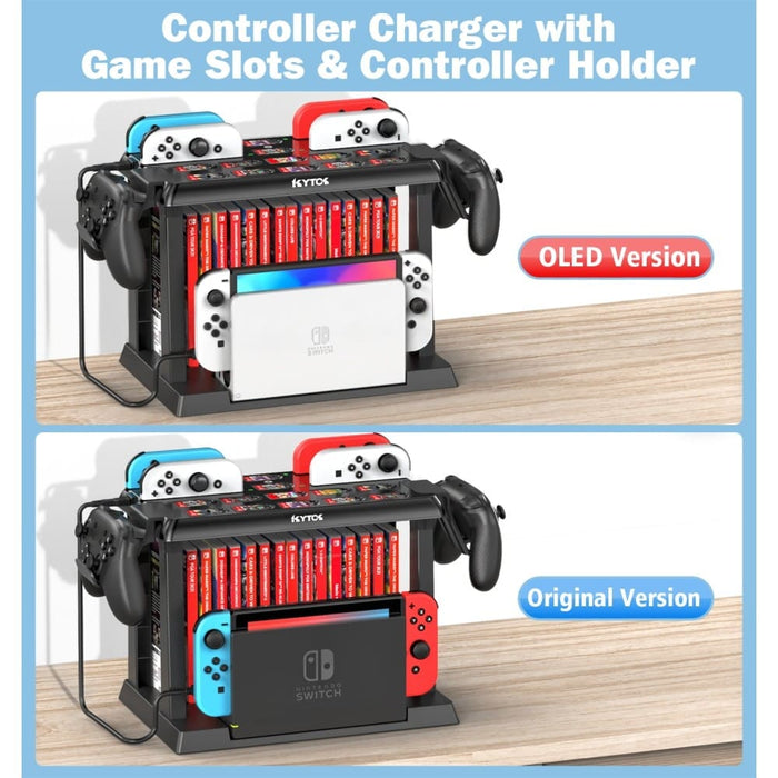Game Storage Tower Charging Dock Station For Nintendo Switch