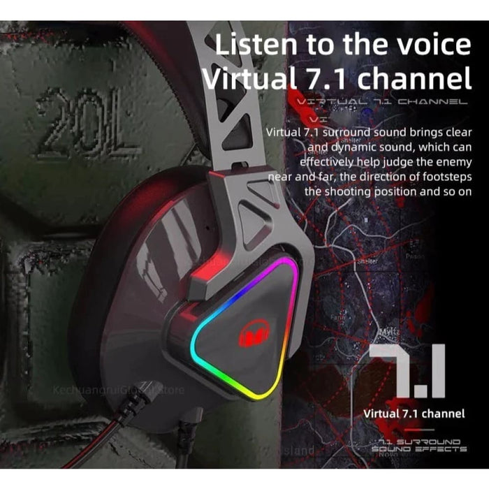 N3s Enc Gamers Rgb Led Light Noise Cancelling Stereo Gaming