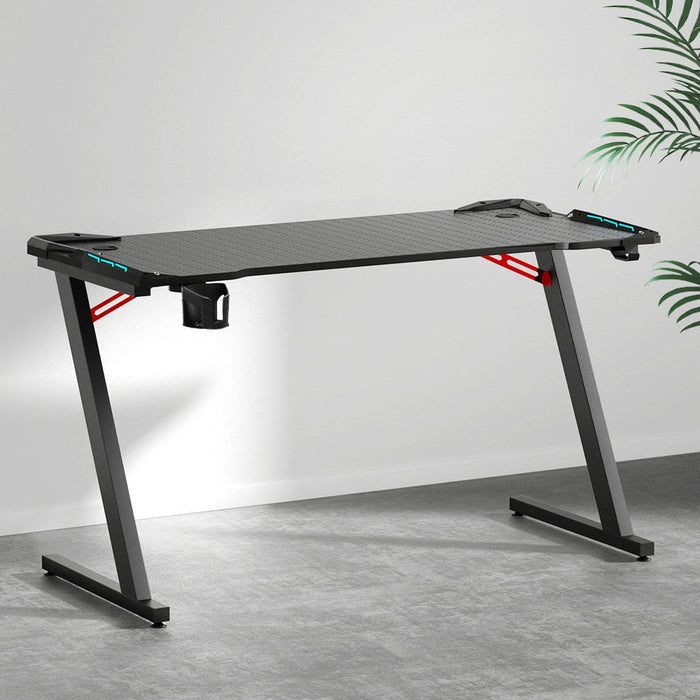 Gaming Desk Computer Desks Table Study Home Ofiice Rgb Led