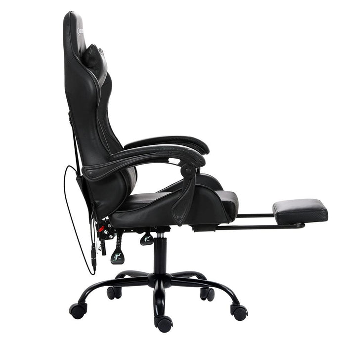 Gaming Office Chair Racing Massage Computer Seat Footrest