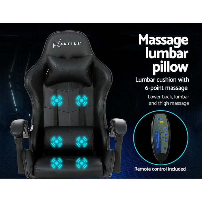 Gaming Office Chair Racing Massage Computer Seat Footrest