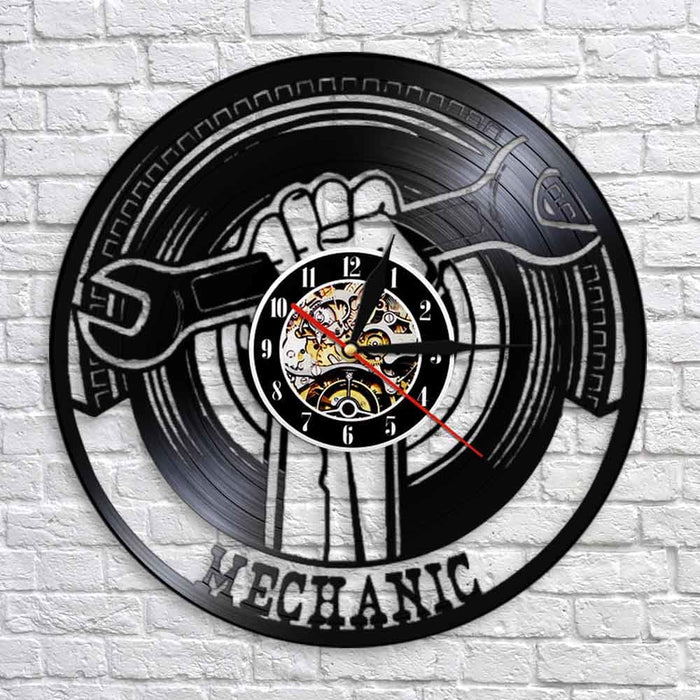 Garage Decorative Vinyl Record Led Wall Clock Modern