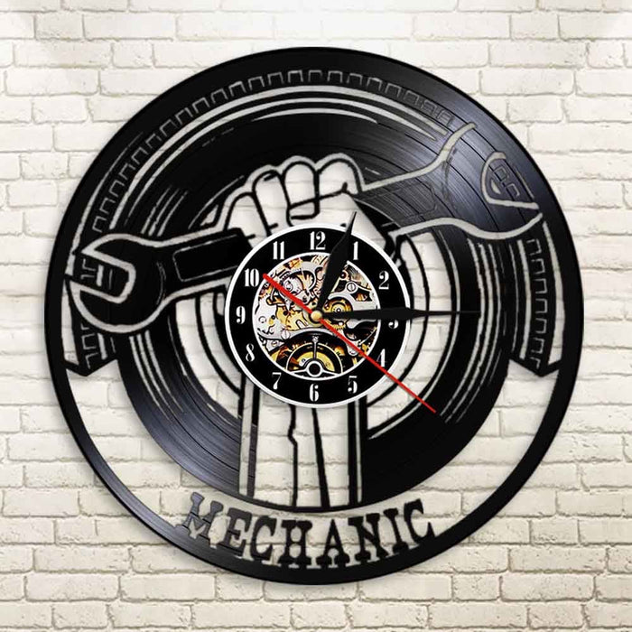 Garage Decorative Vinyl Record Led Wall Clock Modern