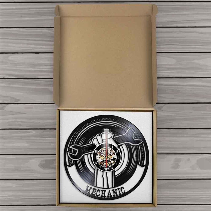 Garage Decorative Vinyl Record Led Wall Clock Modern