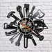 Car Garage Tools Vinyl Record Led Wall Clock Mechanic