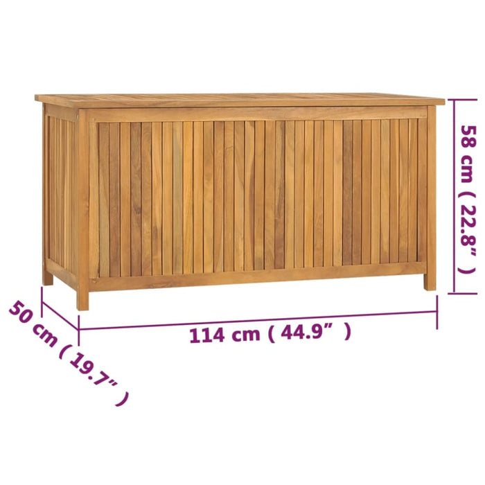 Garden Box 114x50x58 Cm Solid Wood Teak Tonitx