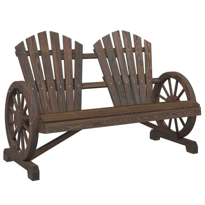 Garden Adirondack Chair 2-seater Solid Wood Fir Tlpbkl