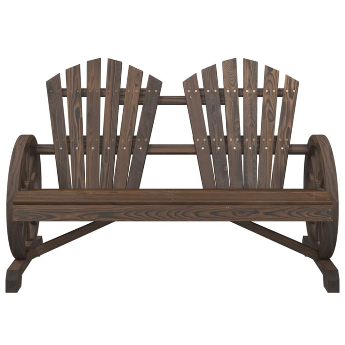 Garden Adirondack Chair 2-seater Solid Wood Fir Tlpbkl