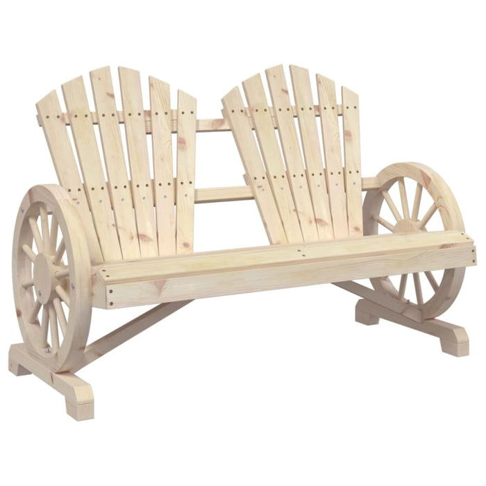 Garden Adirondack Chair 2-seater Solid Wood Fir Tlpbkp