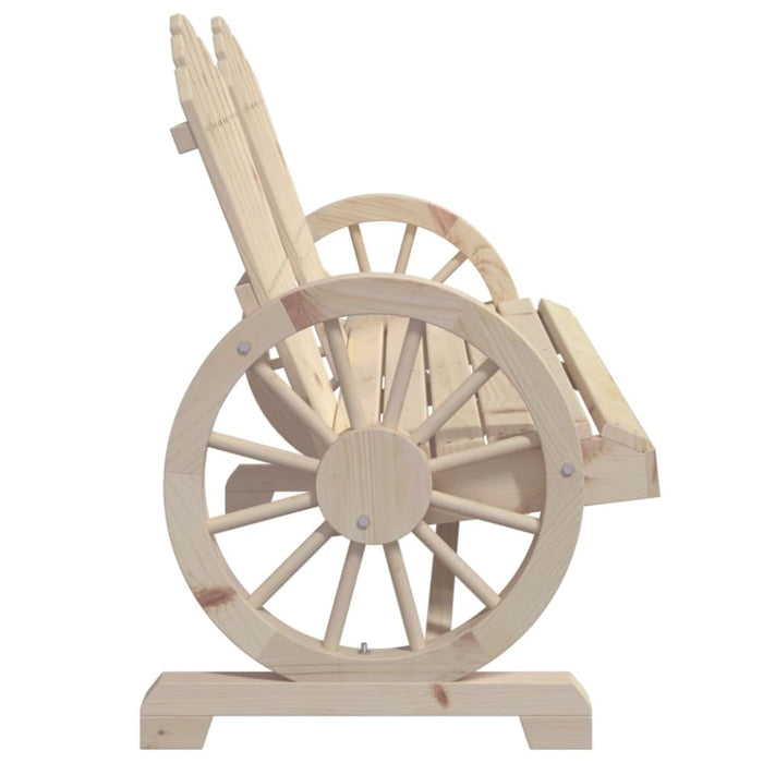 Garden Adirondack Chair 2-seater Solid Wood Fir Tlpbkp