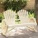 Garden Adirondack Chair 2-seater Solid Wood Fir Tlpbkp
