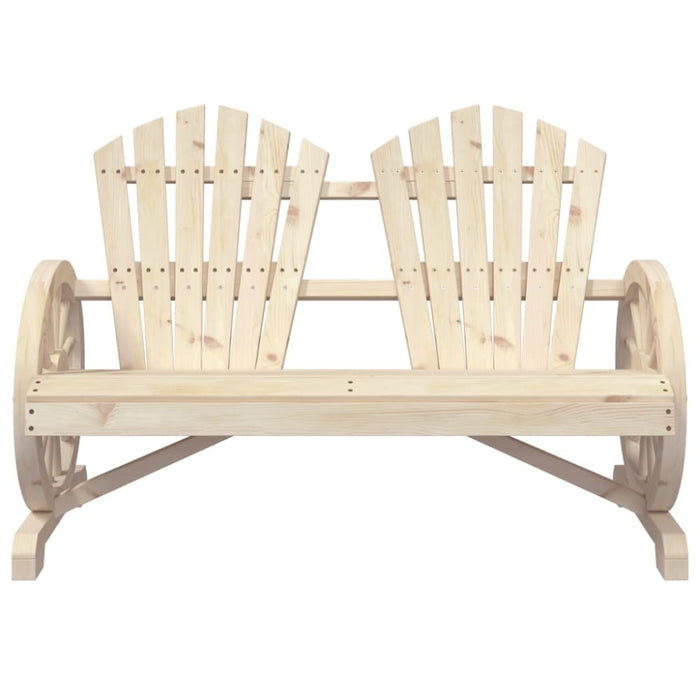 Garden Adirondack Chair 2-seater Solid Wood Fir Tlpbkp
