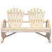 Garden Adirondack Chair 2-seater Solid Wood Fir Tlpbkp