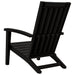 Garden Adirondack Chair Black Polypropylene Tlaolp