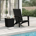Garden Adirondack Chair Black Polypropylene Tlaolp