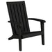 Garden Adirondack Chair Black Polypropylene Tlaolp