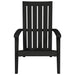 Garden Adirondack Chair Black Polypropylene Tlaolp