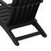 Garden Adirondack Chair Black Polypropylene Tlaolp