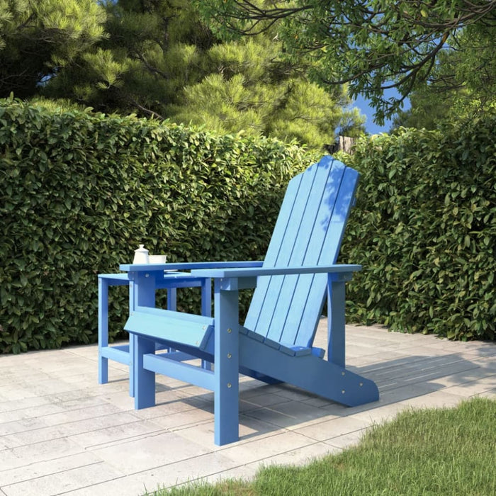 Garden Adirondack Chair Hdpe Aqua Blue Tonlab