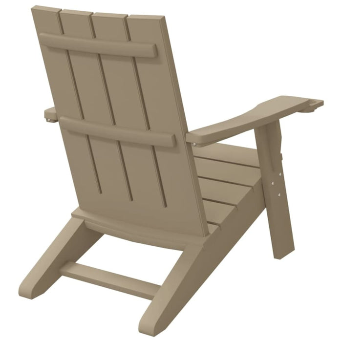 Garden Adirondack Chair Light Brown 75x88.5x89.5cm