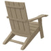 Garden Adirondack Chair Light Brown 75x88.5x89.5cm