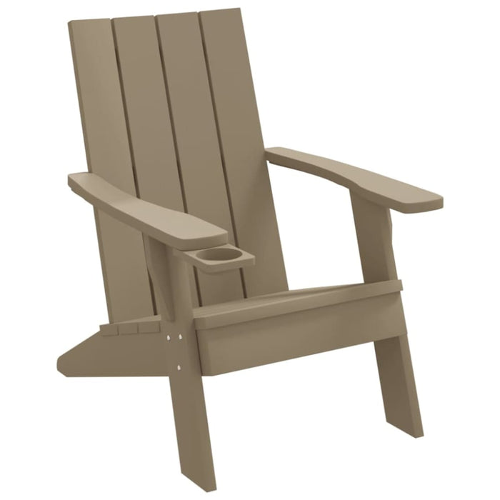 Garden Adirondack Chair Light Brown 75x88.5x89.5cm