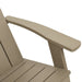 Garden Adirondack Chair Light Brown 75x88.5x89.5cm