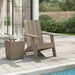 Garden Adirondack Chair Light Brown 75x88.5x89.5cm