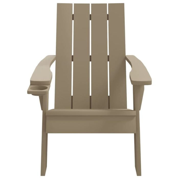 Garden Adirondack Chair Light Brown 75x88.5x89.5cm