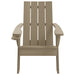 Garden Adirondack Chair Light Brown 75x88.5x89.5cm