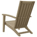 Garden Adirondack Chair Light Brown Polypropylene Tlaoll