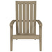 Garden Adirondack Chair Light Brown Polypropylene Tlaoll