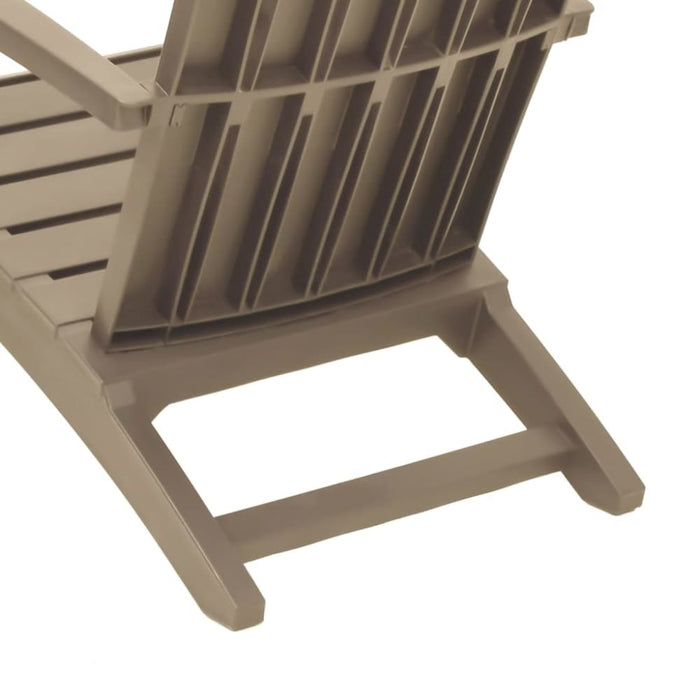 Garden Adirondack Chair Light Brown Polypropylene Tlaoll