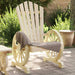Garden Adirondack Chair Solid Wood Fir Tlpbnk