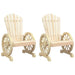 Garden Adirondack Chairs 2 Pcs Solid Wood Fir Tlpbko