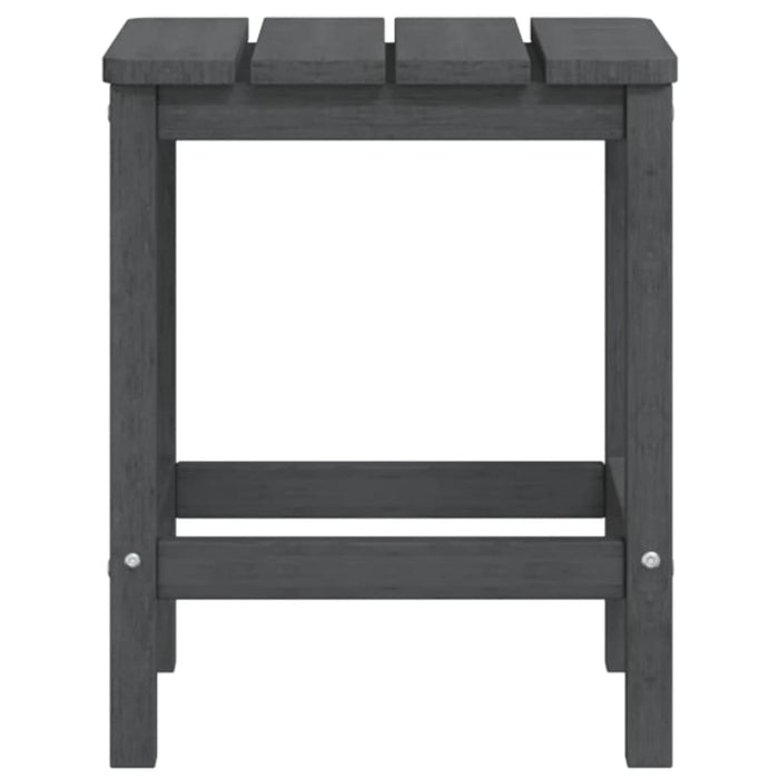 Garden Adirondack Table Anthracite 38x38x46 Cm Hdpe Tonlax