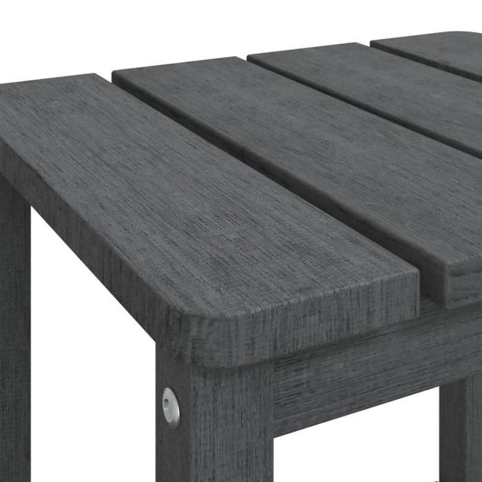 Garden Adirondack Table Anthracite 38x38x46 Cm Hdpe Tonlax