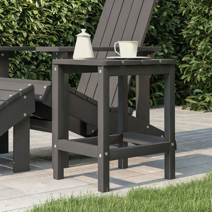 Garden Adirondack Table Anthracite 38x38x46 Cm Hdpe Tonlax