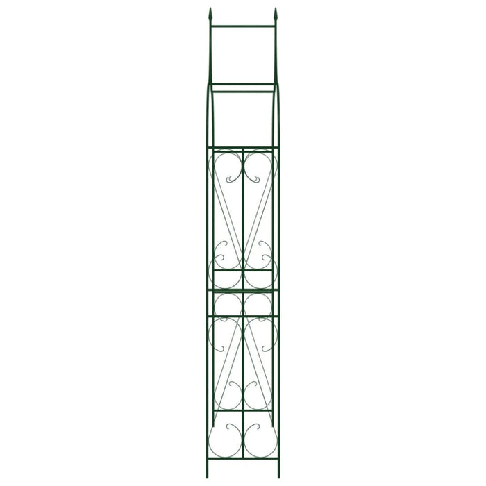 Garden Arch Dark Green 120x38x258 Cm Iron Aibka
