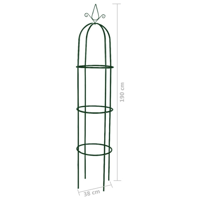 Garden Arch Tower 2 Pcs Abiik