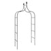 Garden Arches 2 Pcs Black 120x38x260 Cm Steel Toktak