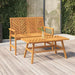 Garden Bench 109 Cm Solid Wood Acacia Tlxxta