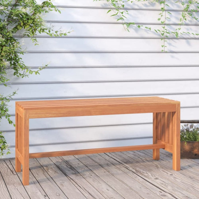 Garden Bench 110 Cm Solid Wood Eucalyptus Tltxnn