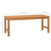 Garden Bench 114 Cm Solid Teak Wood Tollxl