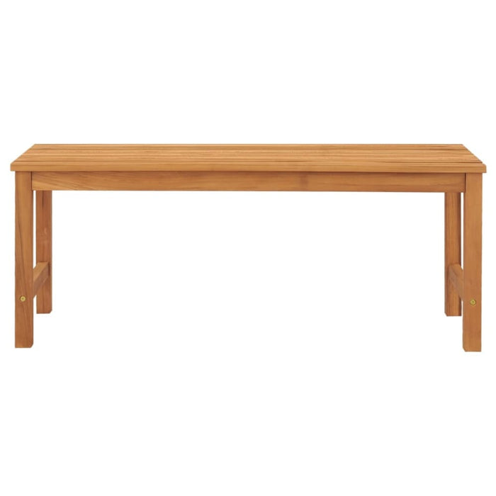 Garden Bench 114 Cm Solid Teak Wood Tollxl