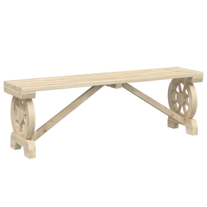 Garden Bench 115 Cm Solid Wood Fir Tlpooo
