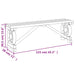 Garden Bench 115 Cm Solid Wood Fir Tlpooo
