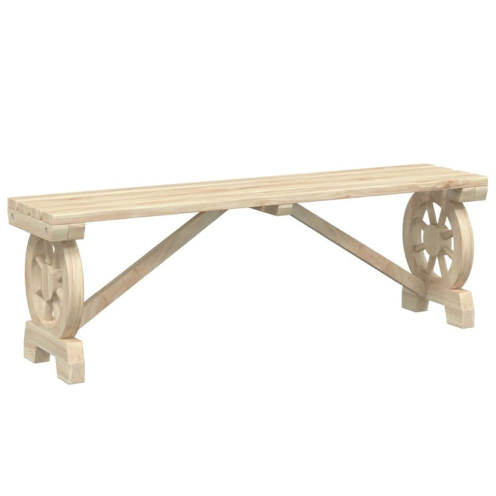 Garden Bench 115 Cm Solid Wood Fir Tlpooo